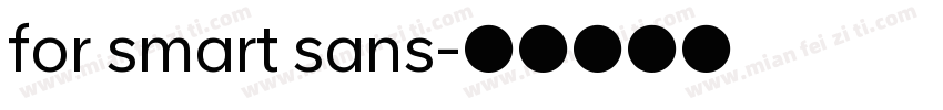 for smart sans字体转换